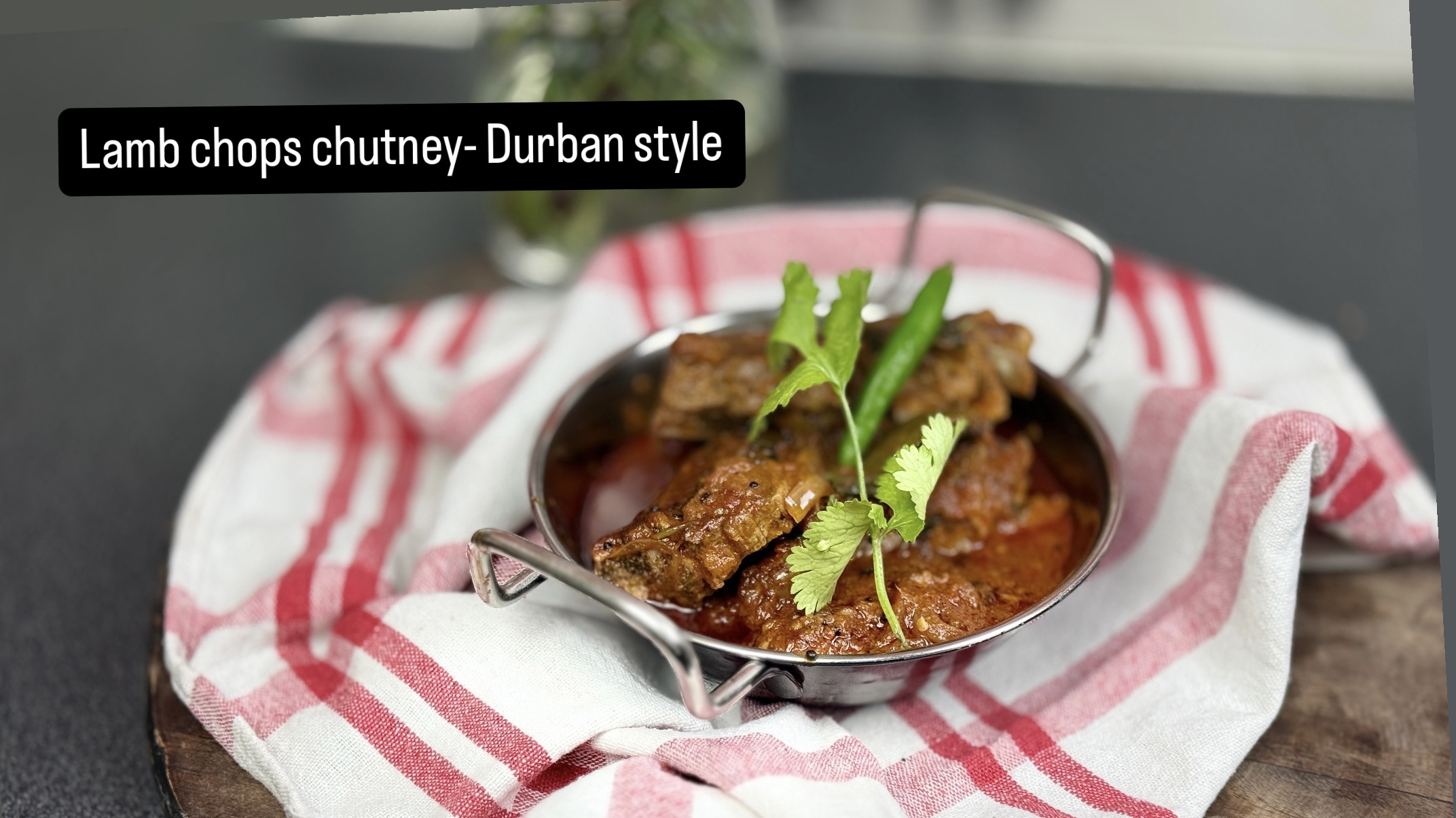 Lamb chops chutney